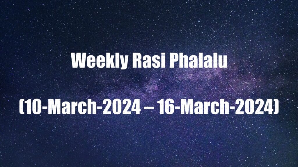 weekly rasi phalalu